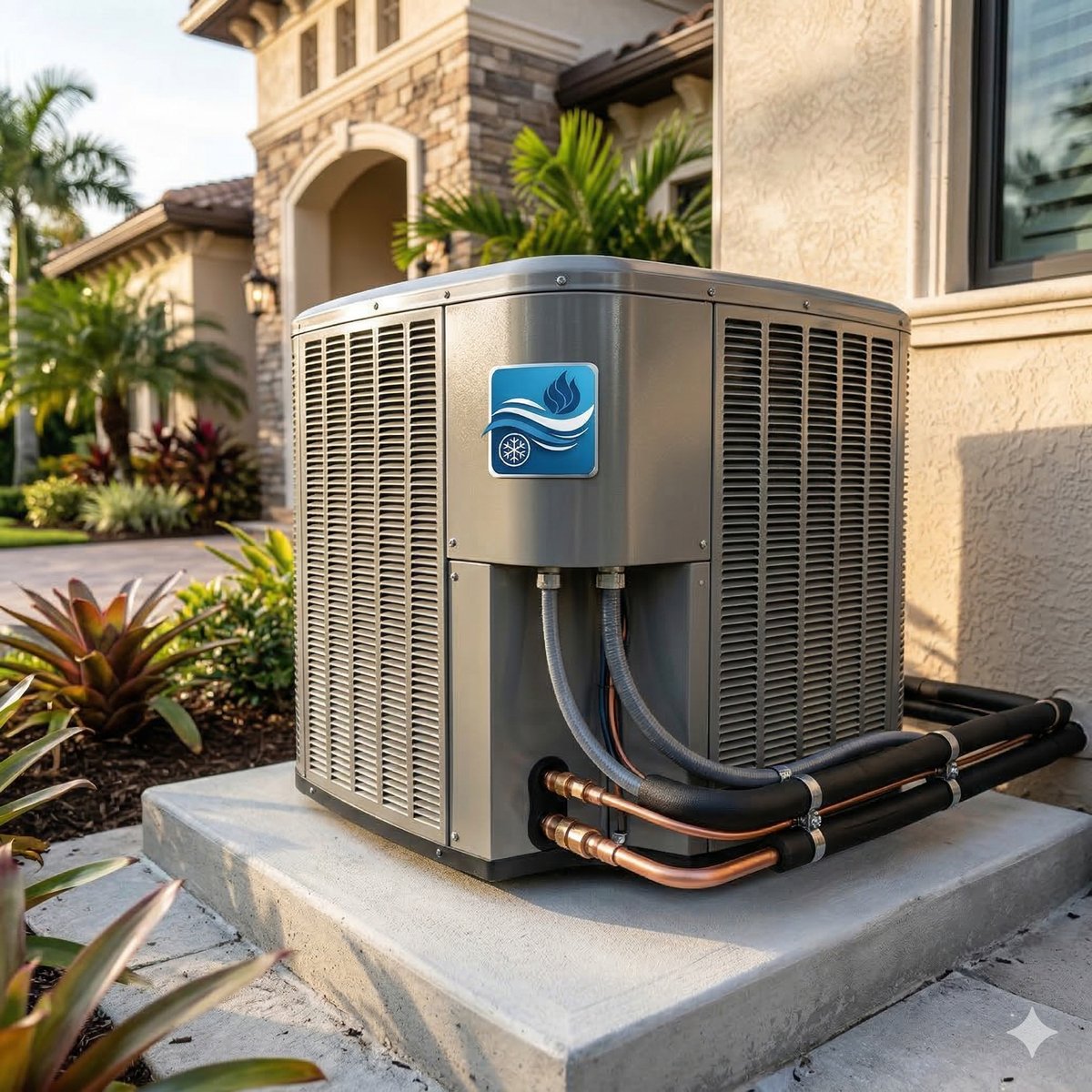 Technician installing an AC system — the core service we provide